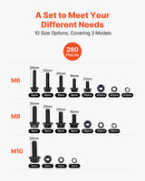280 Pcs Bolts and Nuts — view 3