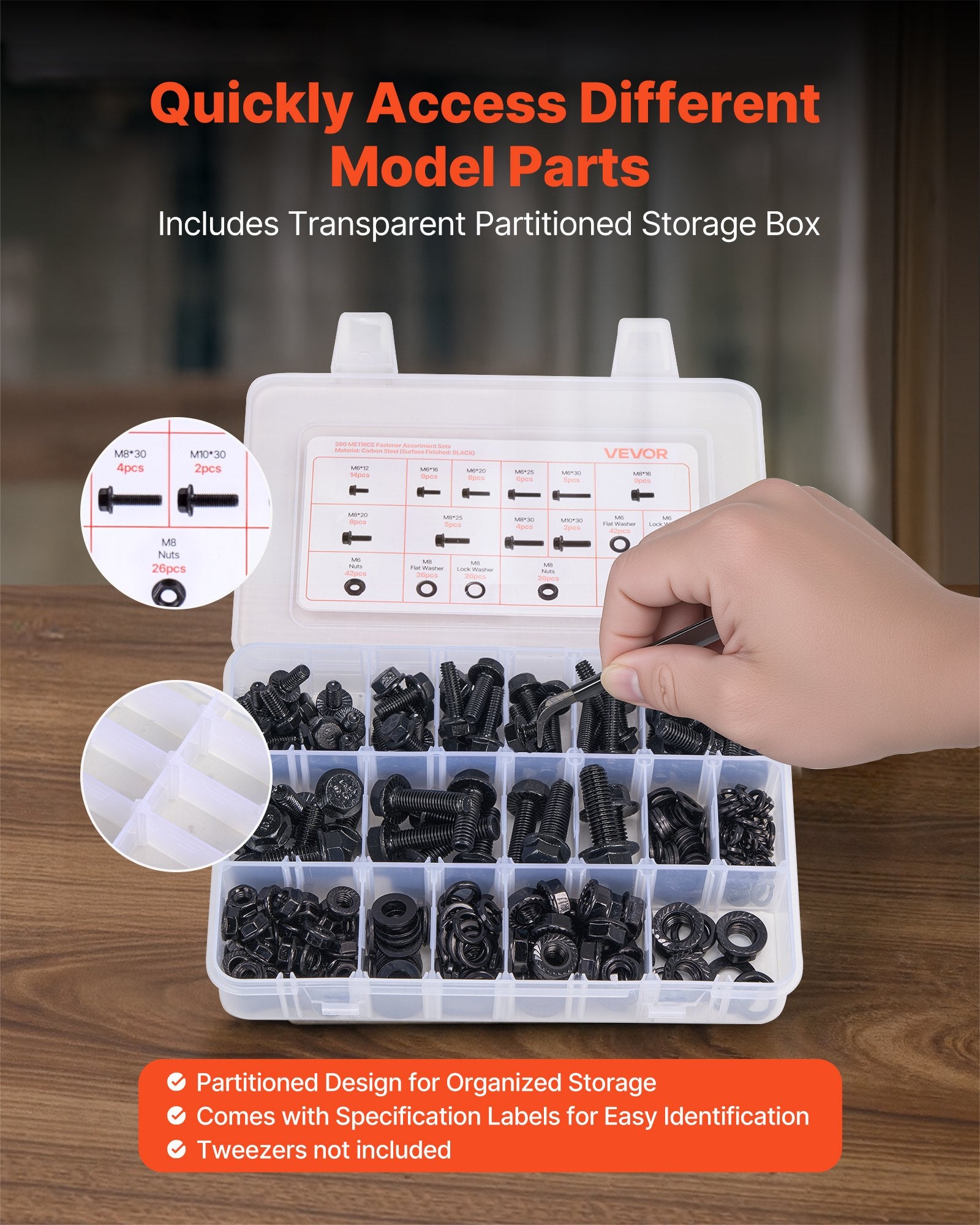 280 Pcs Bolts and Nuts — view 6