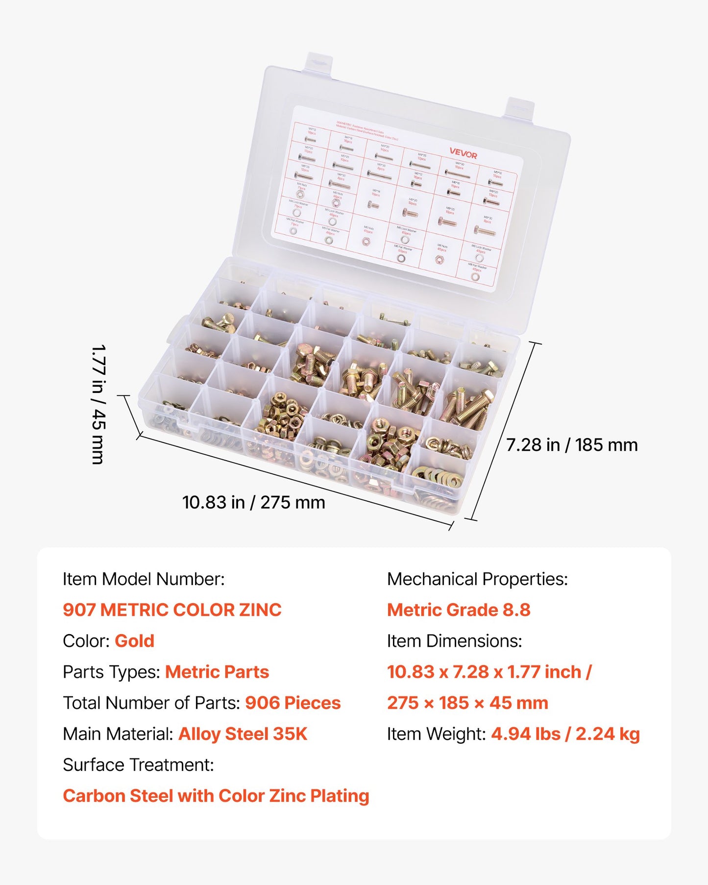 906 Pcs Bolts and Nuts — view 8