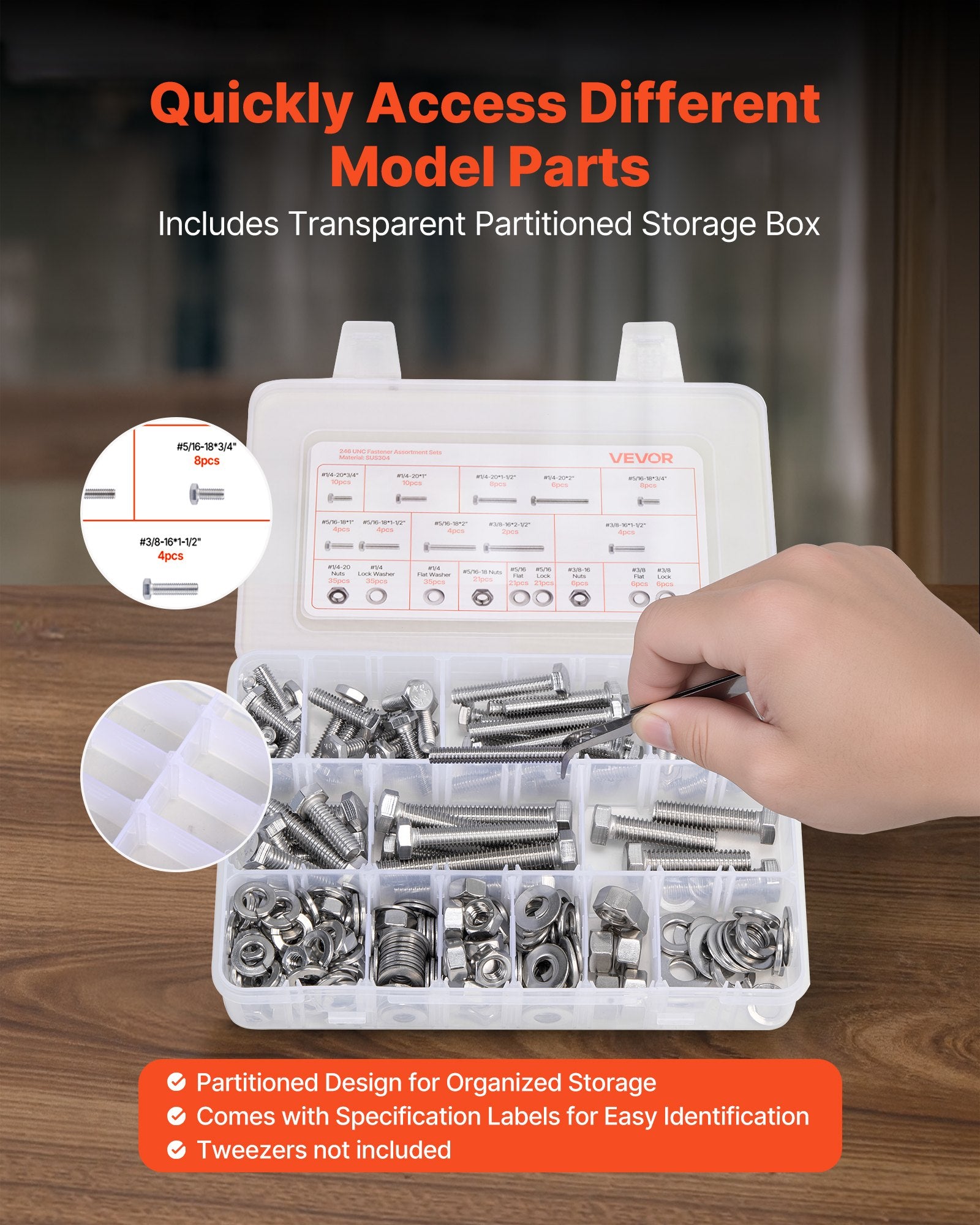 246 Pcs Bolts and Nuts — view 6