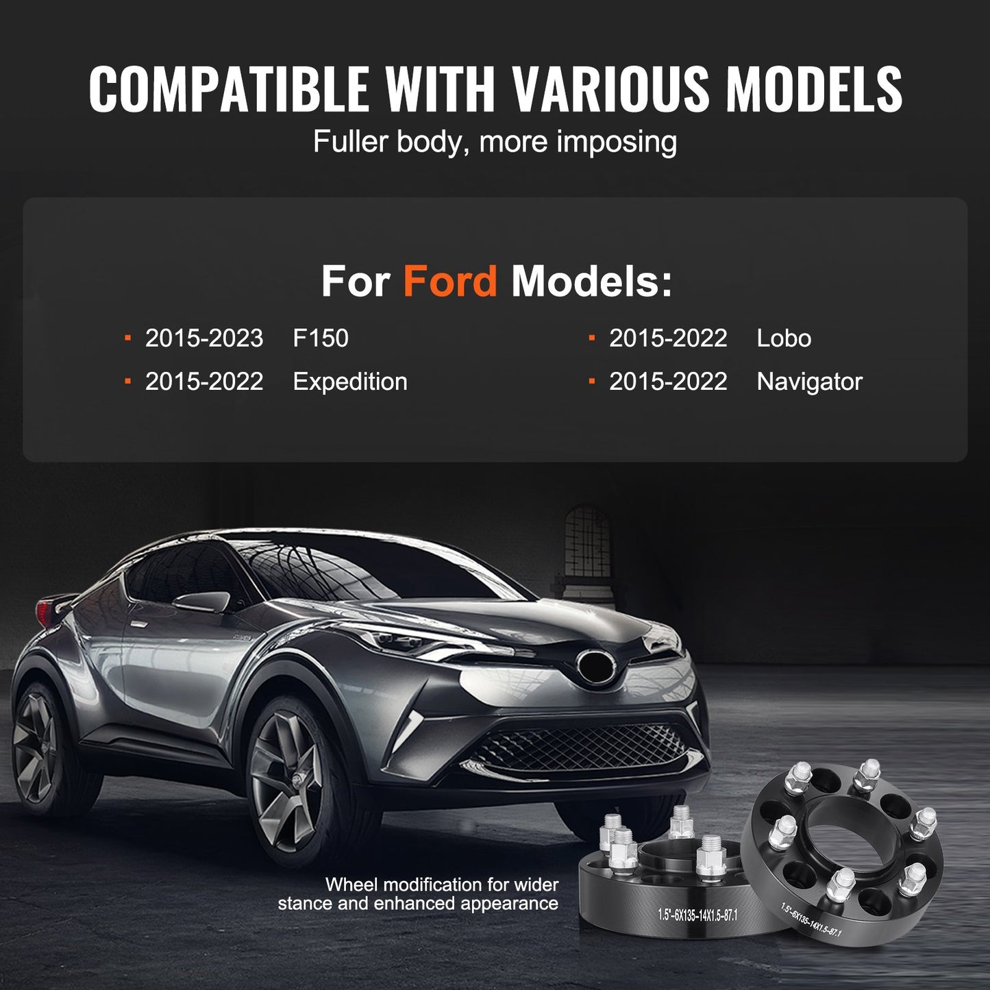1.5 6x5.3 Wheel Spacers Wheel — view 5