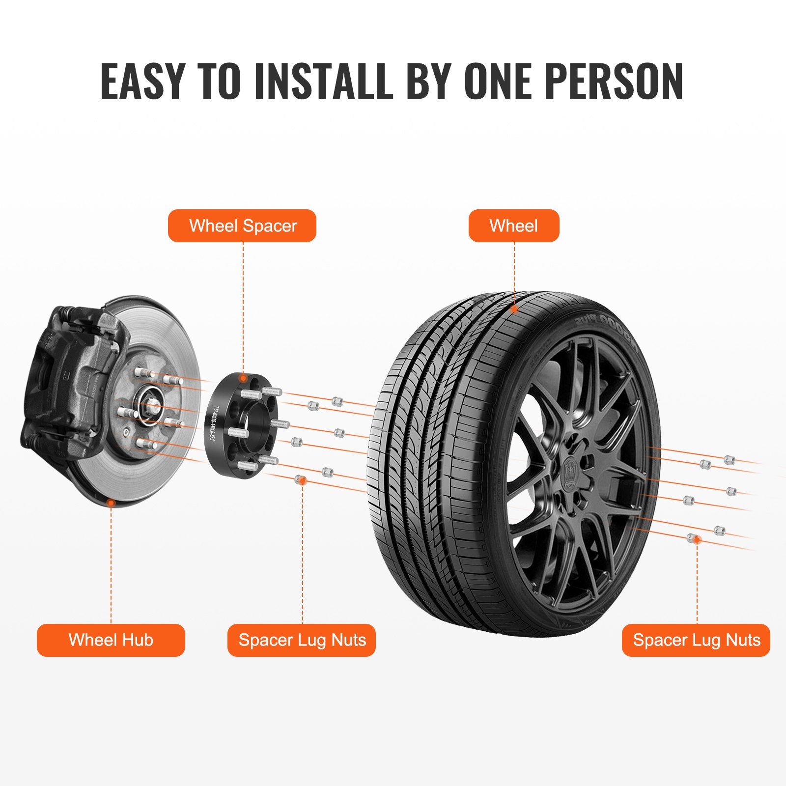 1.5 6x5.3 Wheel Spacers Wheel — view 7