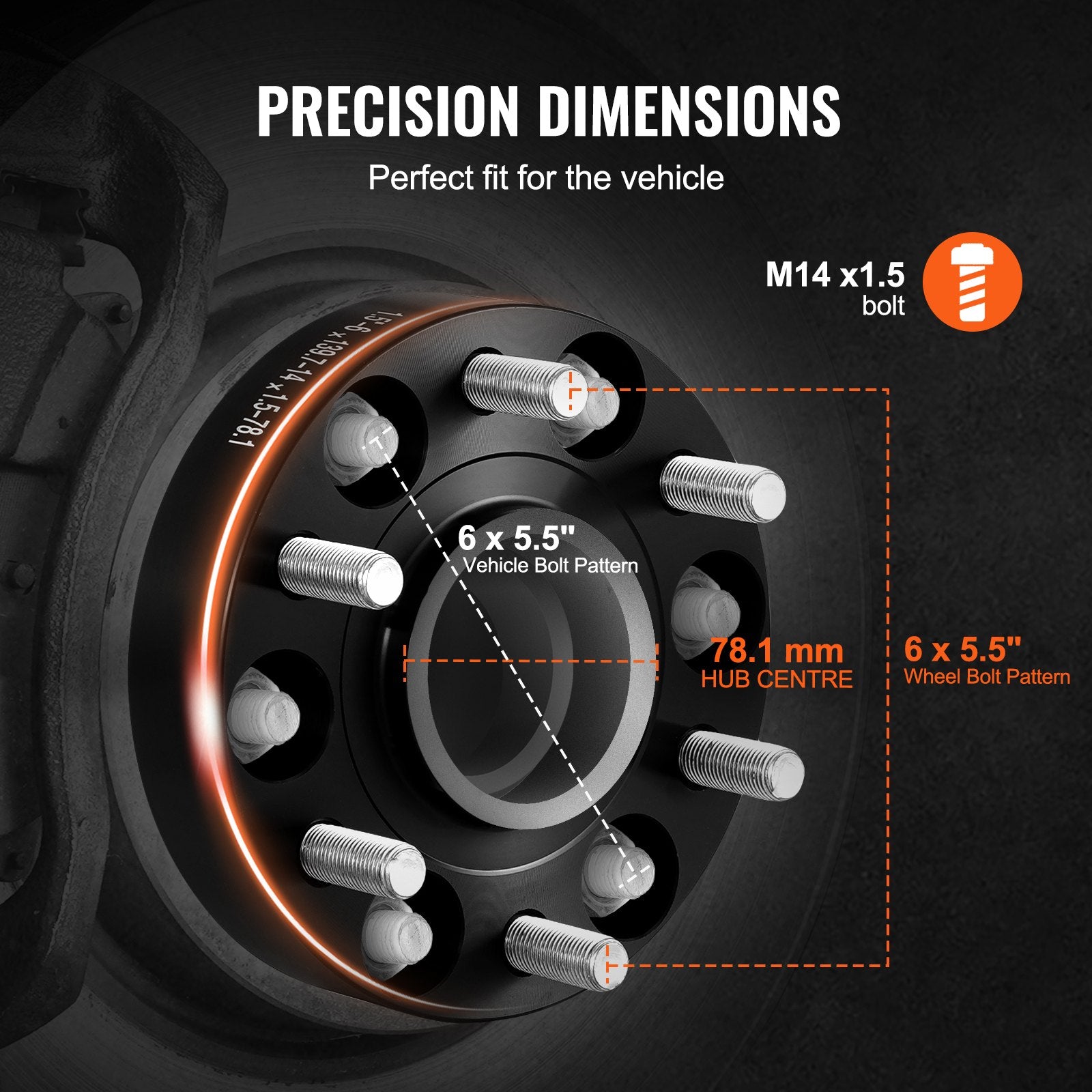 1.5 6x5 Wheel Spacers Wheel — view 4