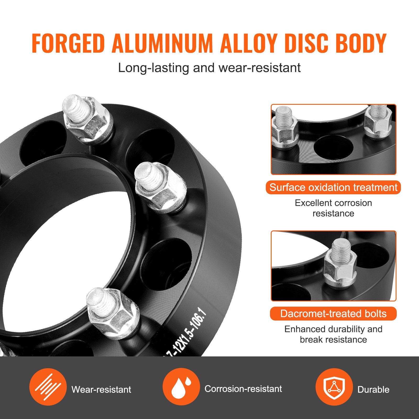 1.5 6x5.5 Wheel Spacers Wheel — view 6