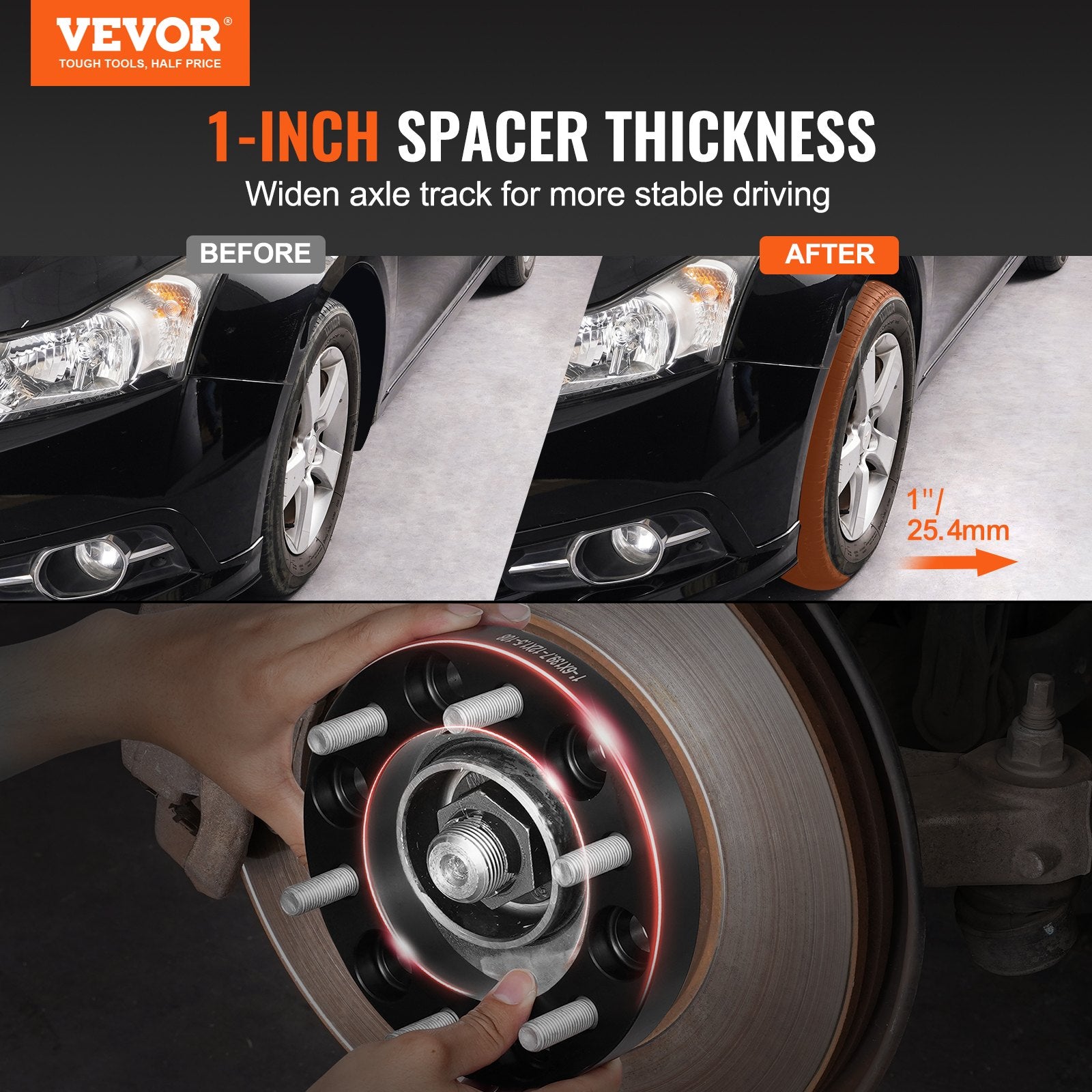 1 6x5.5 Wheel Spacers Wheel — view 3