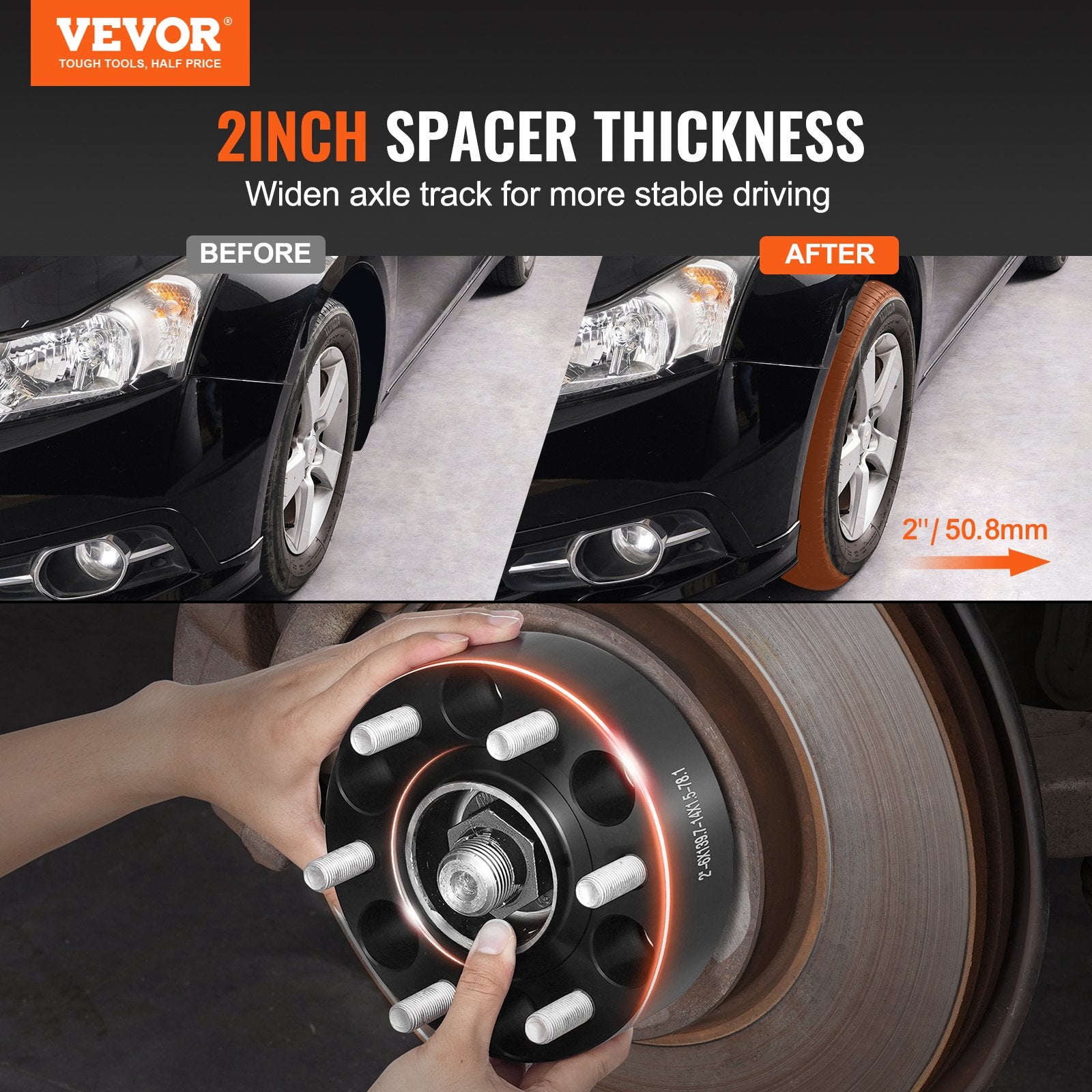2 6x5.5 Wheel Spacers Wheel — view 3