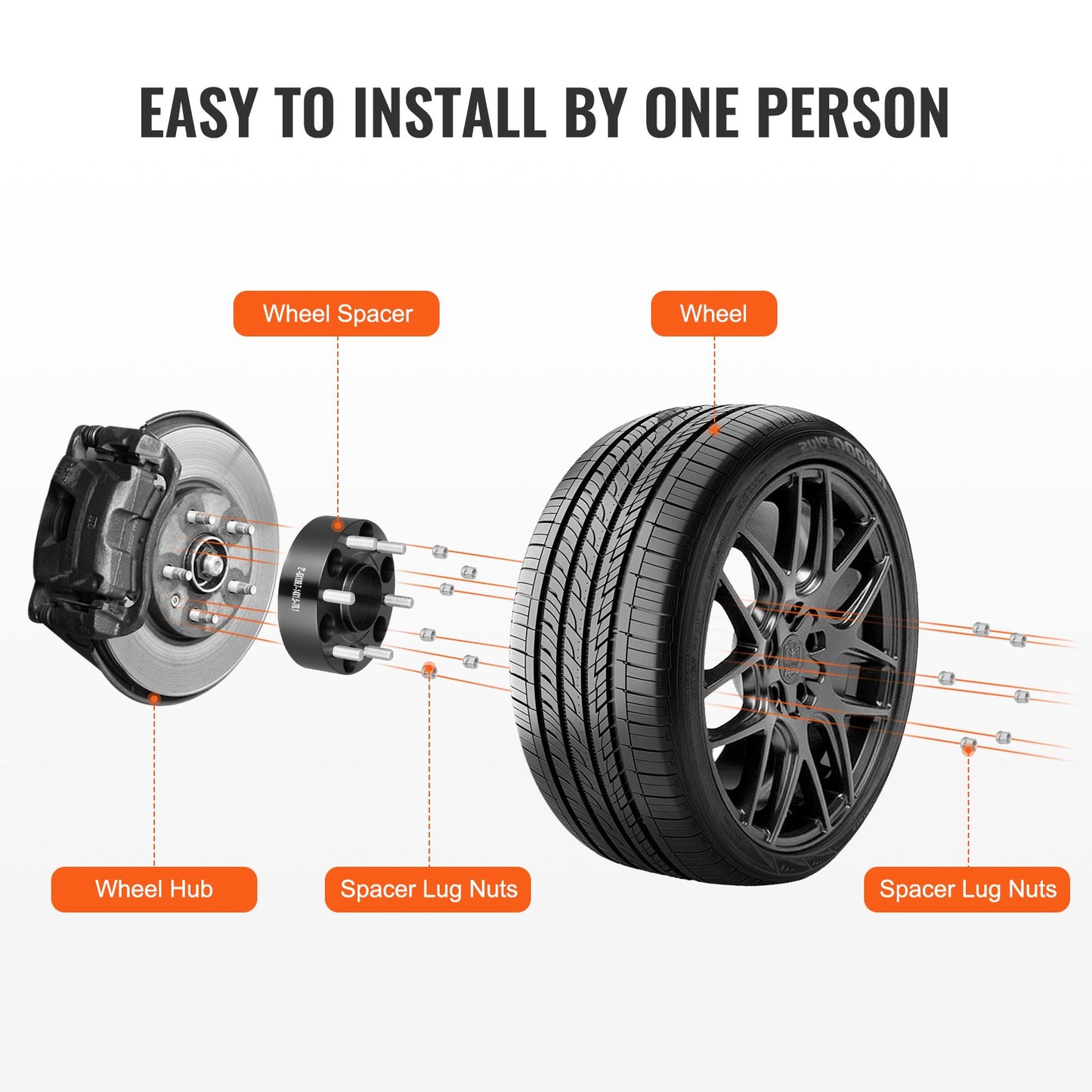 2 6x5.5 Wheel Spacers Wheel — view 7