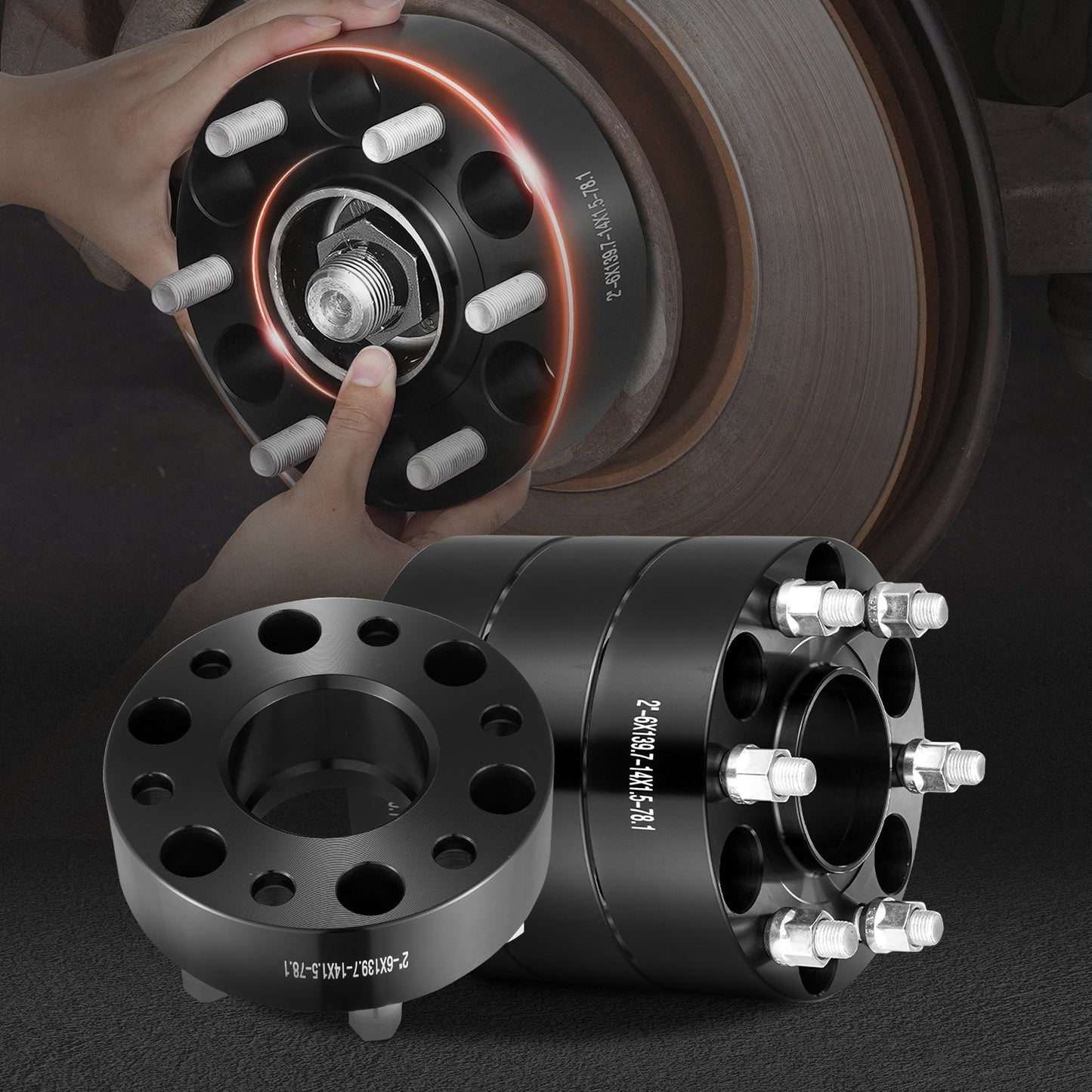2 6x5.5 Wheel Spacers Wheel — view 9