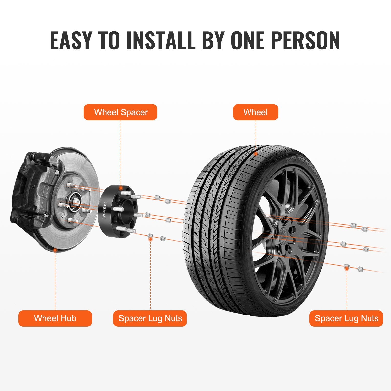2 6x5.3 Wheel Spacers Wheel — view 7