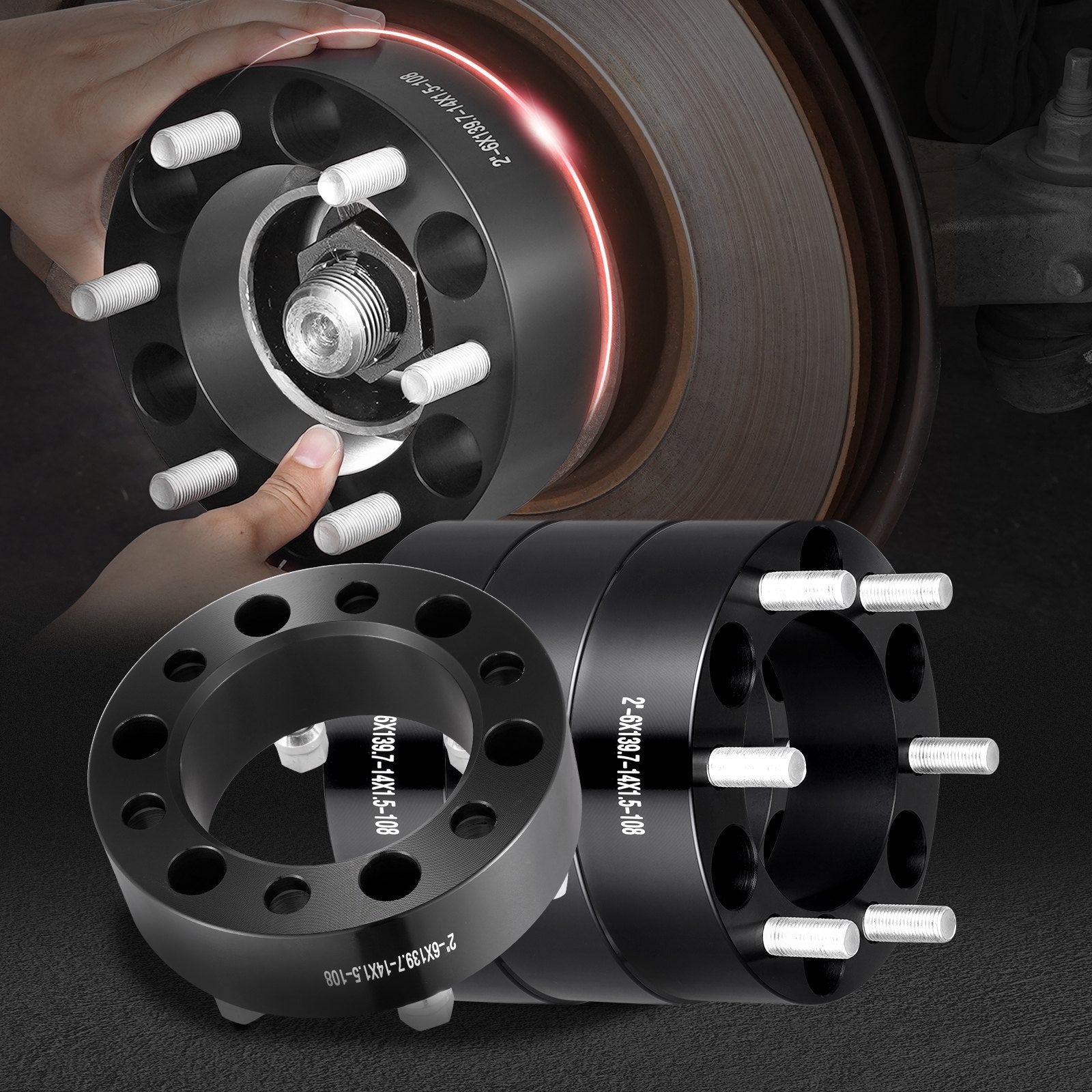 2 6x5.5 Wheel Spacers Wheel — view 9