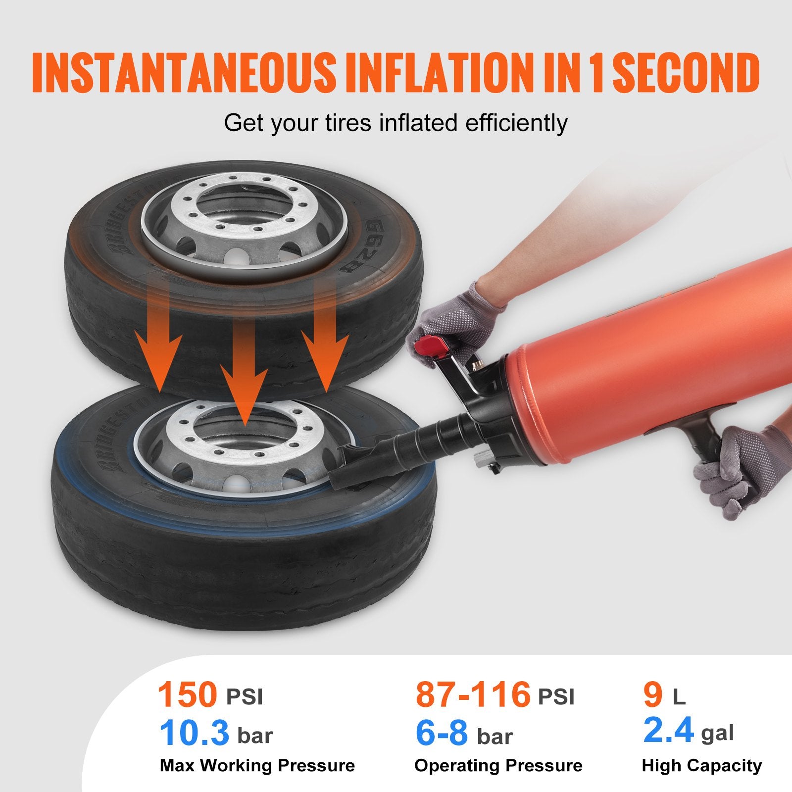 Tyre Bead Seater, 2.4 Gal/9 — view 4