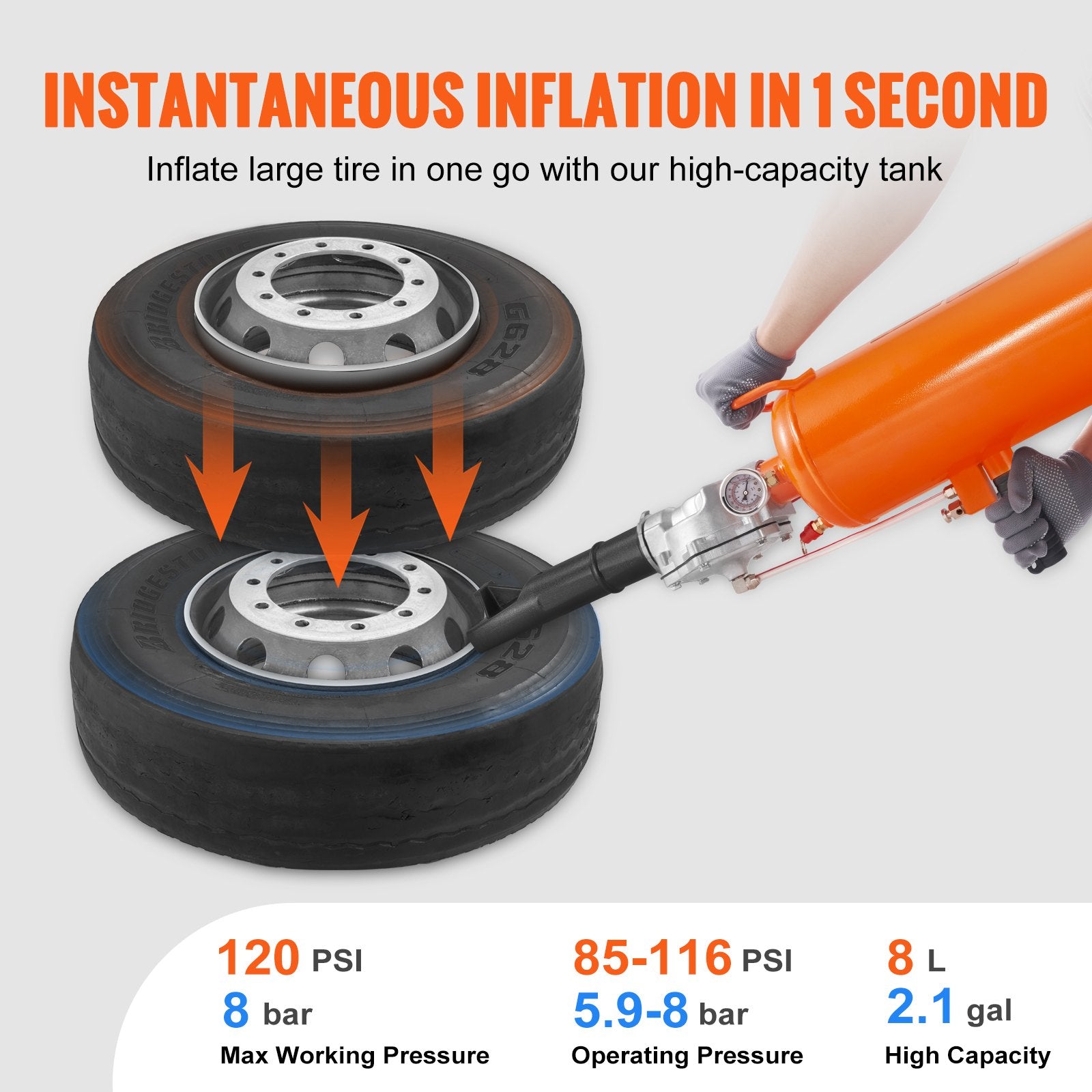 Tyre Bead Seater, 2.1 Gal/8 — view 4