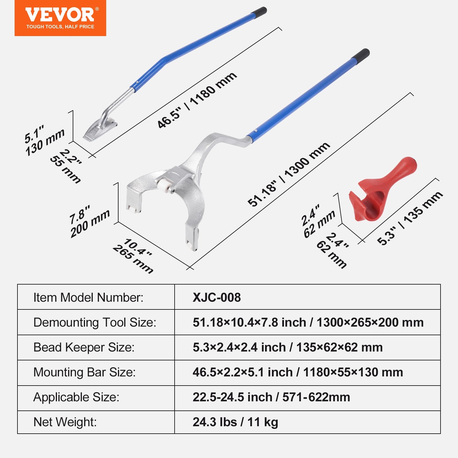 Tyre Mount Demount Tool, 571-622 — view 8