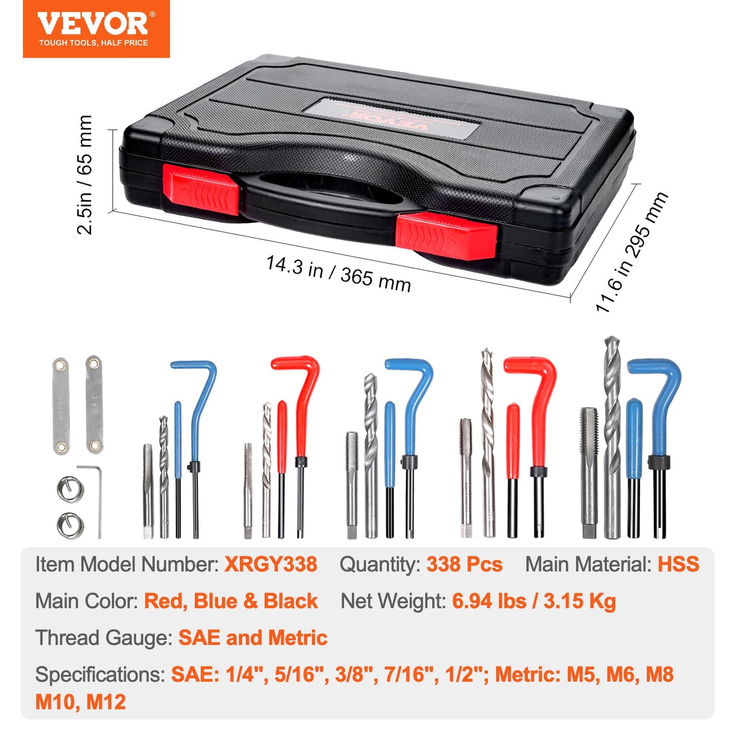 Helicoil Thread Repair Kit, 338-Piece — view 7