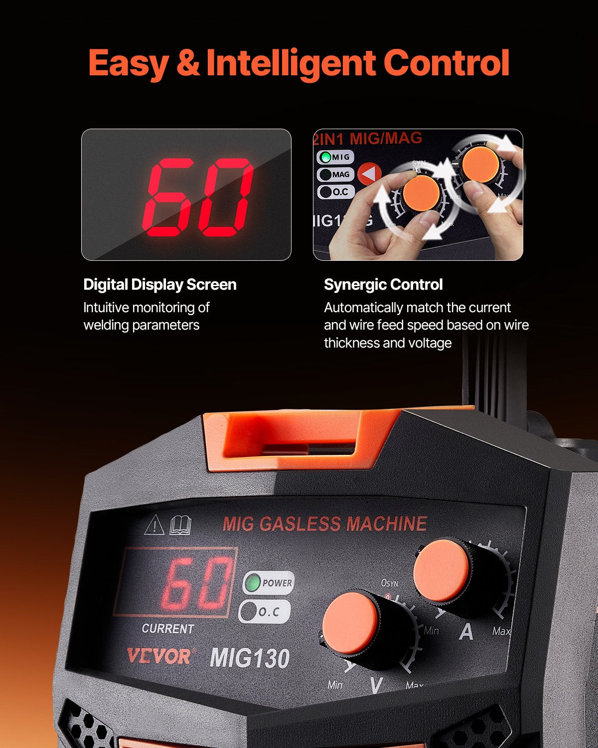 MIG Welder 130Amp Gasless Flux — view 5