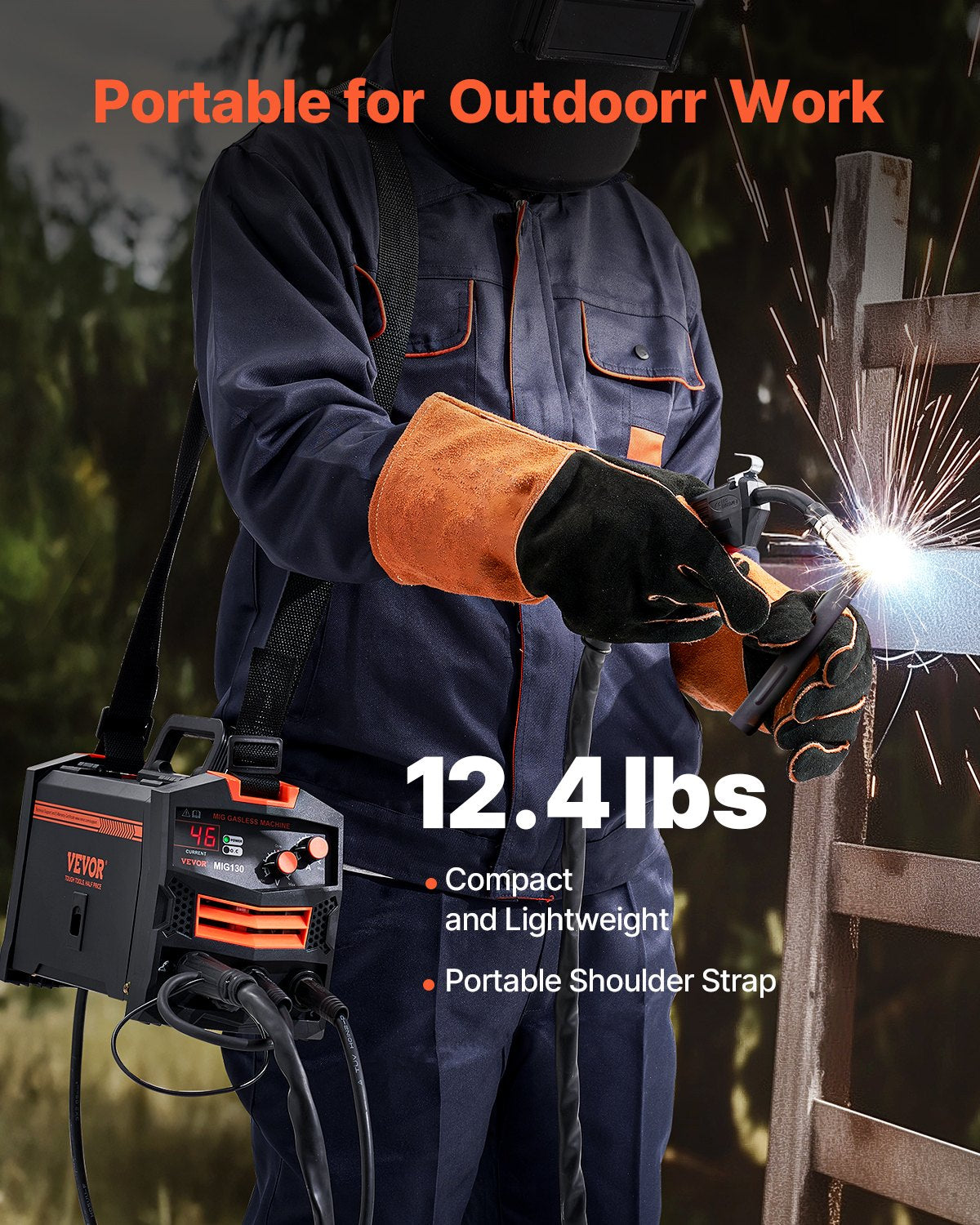 MIG Welder 130Amp Gasless Flux — view 8