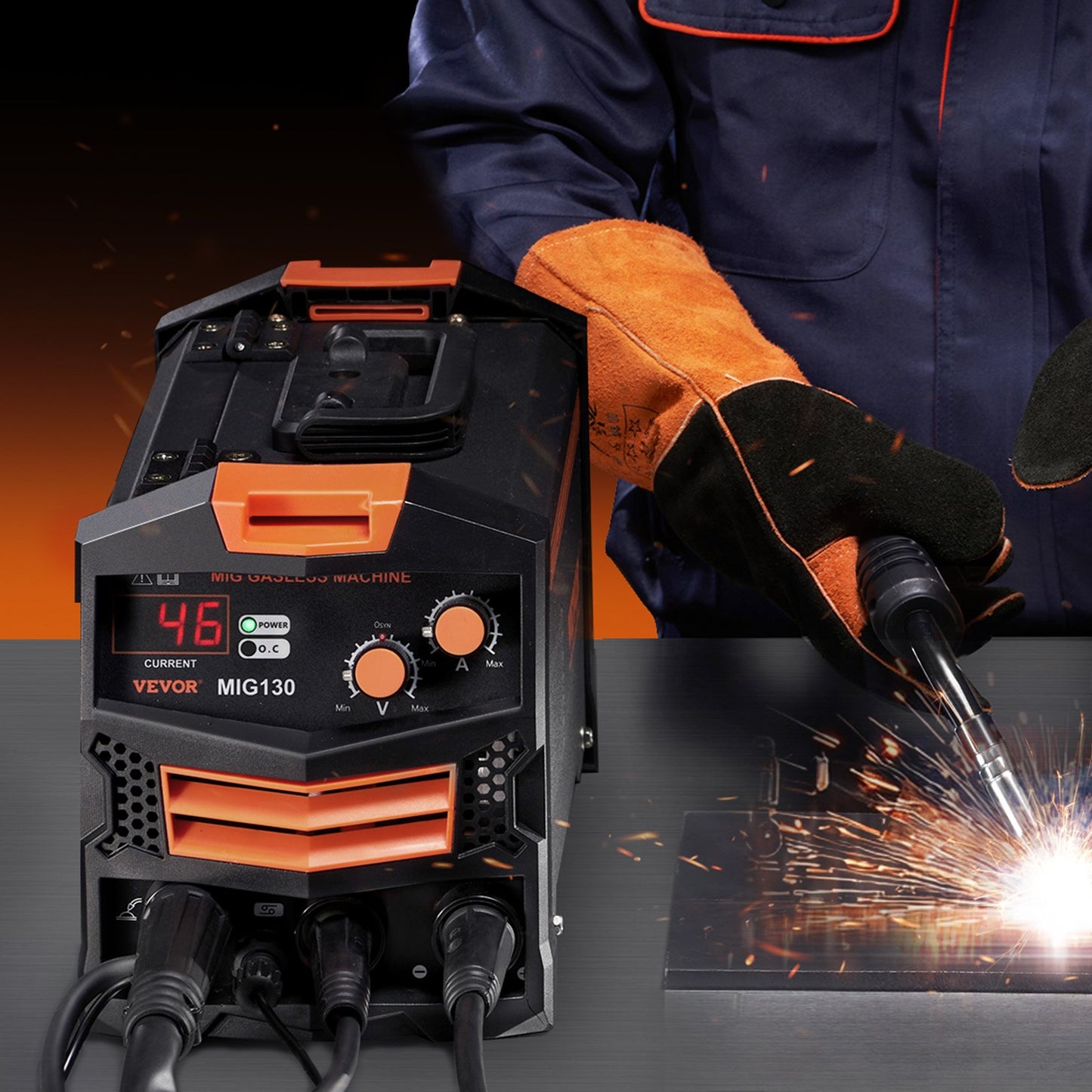 MIG Welder 130Amp Gasless Flux — view 9