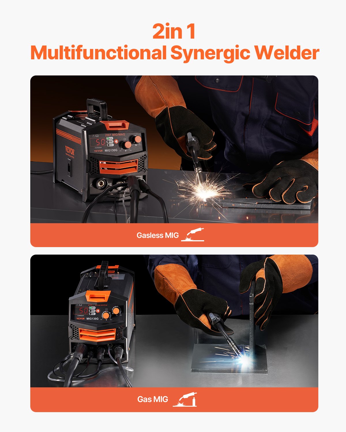 MIG Welder, 130A Synergic Mig — view 3