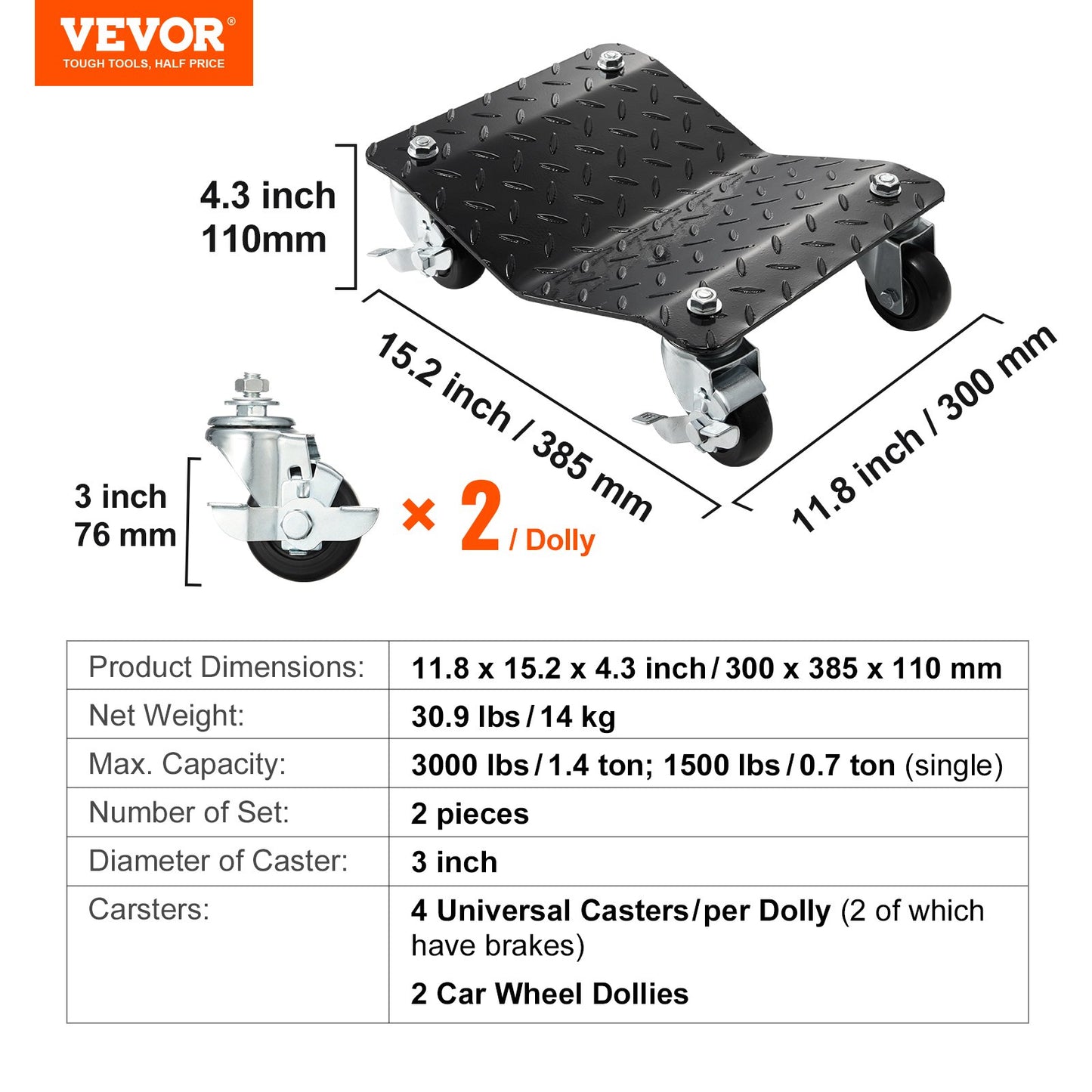 Car Dolly Wheel Tyre Dolly — view 8