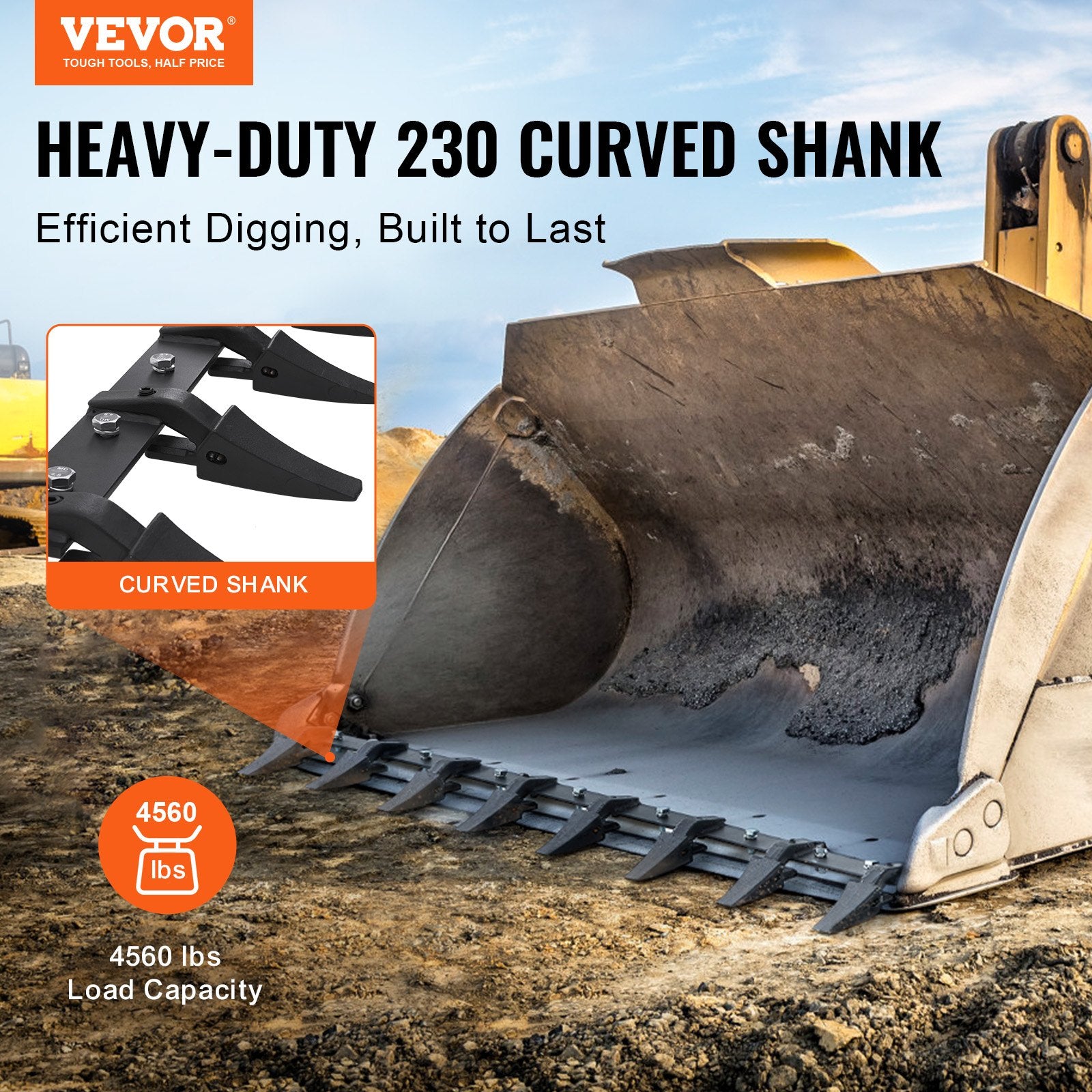 Bucket Tooth Bar, 1650mm, Heavy — view 3