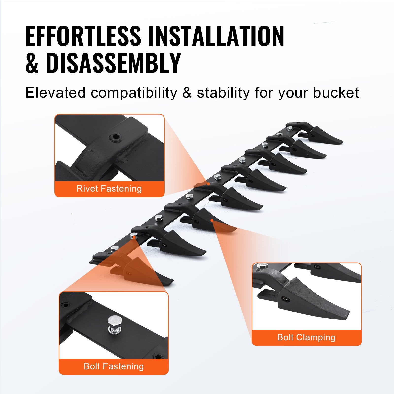Bucket Tooth Bar, 1650mm, Heavy — view 4