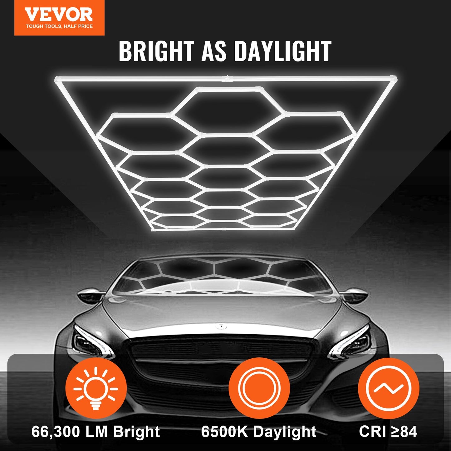 Hexagon Garage Lights 66300LM 15 — view 3
