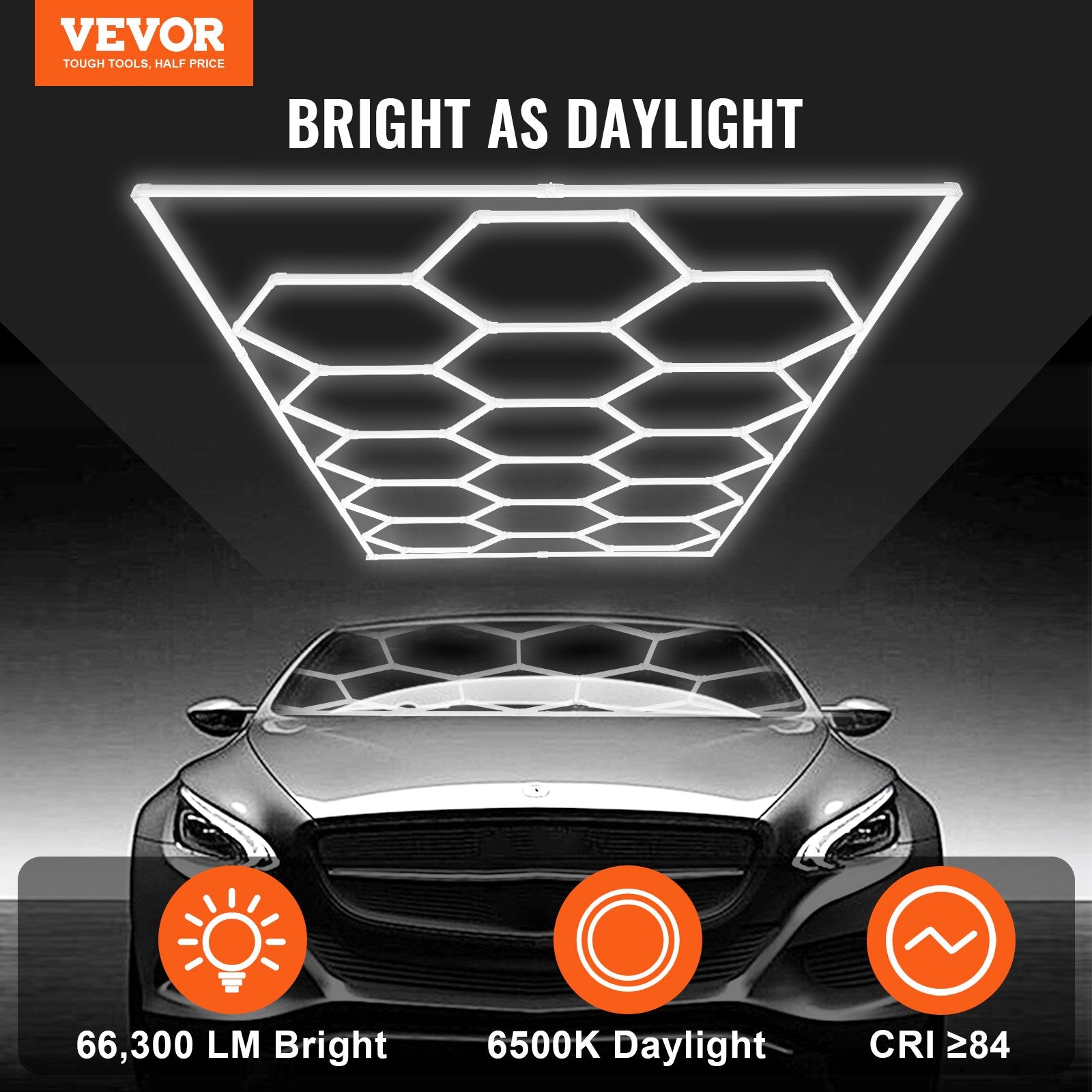 Hexagon Garage Lights 66300LM 15 — view 3