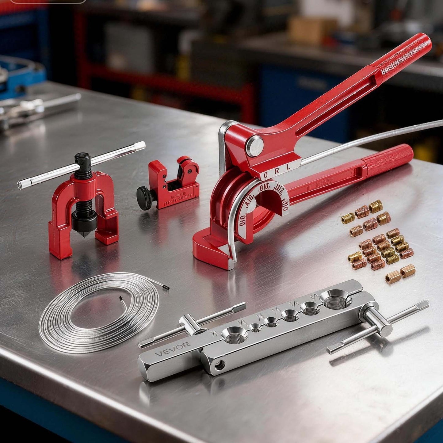 Brake line repair kit with single flaring tool — view 9
