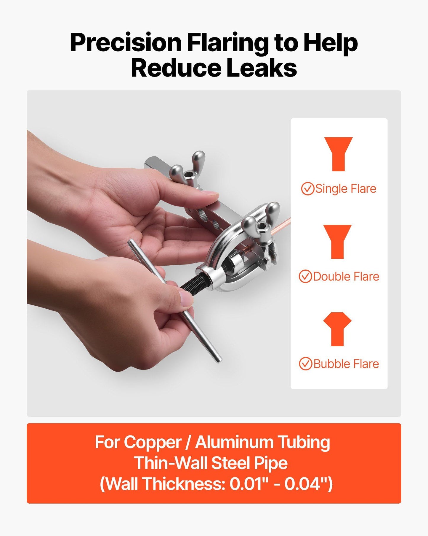 Brake line repair kit with flaring tool — view 5
