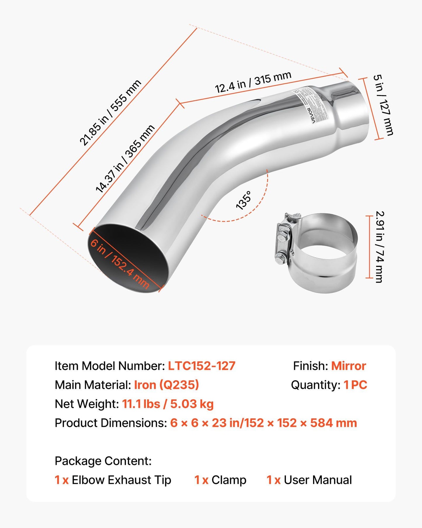 Elbow Exhaust Tip — view 8