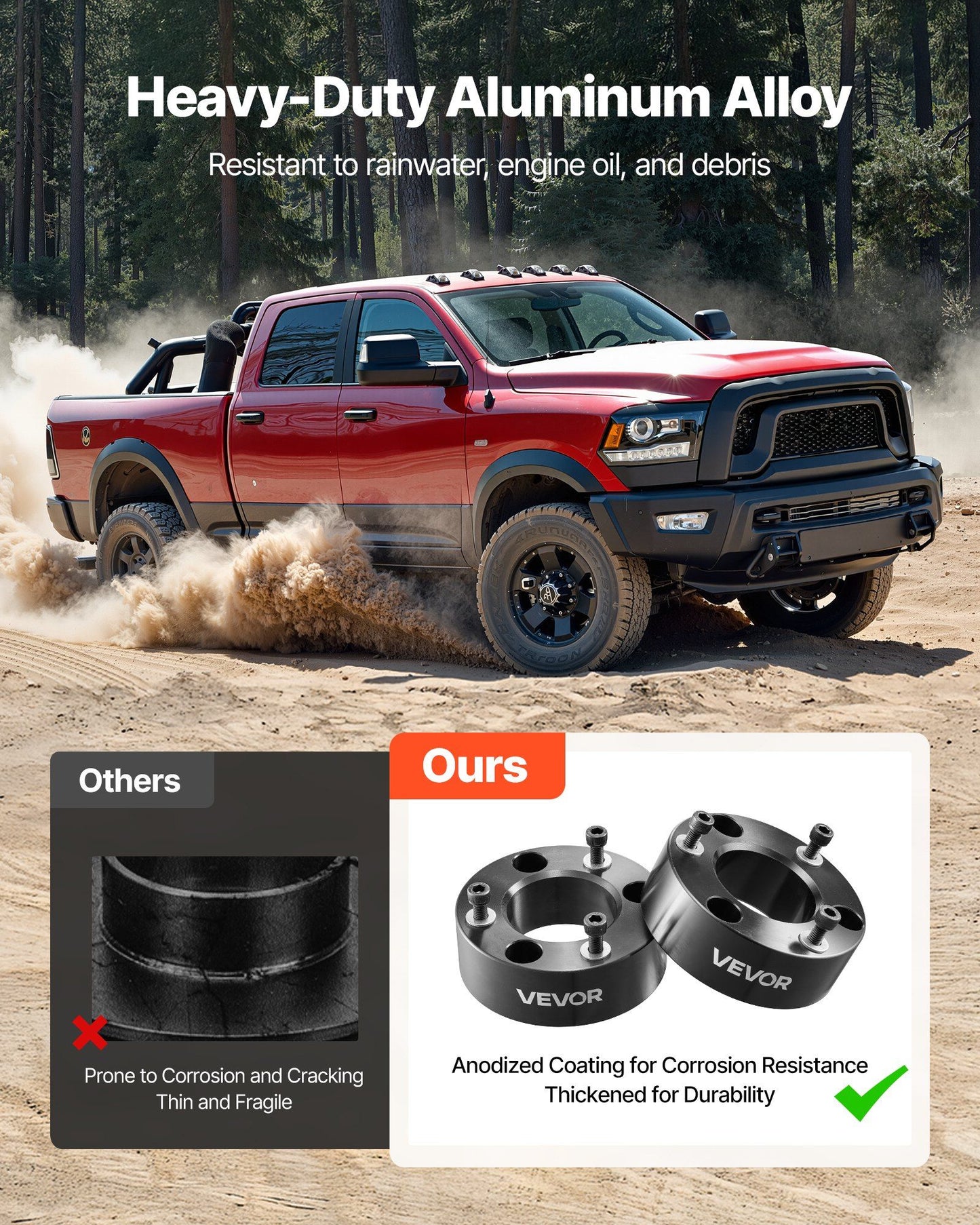 63.5 mm front levelling lift kit for Ford F150 — view 7