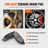 Front&Rear Rotors Disc Brake Pads — view 4