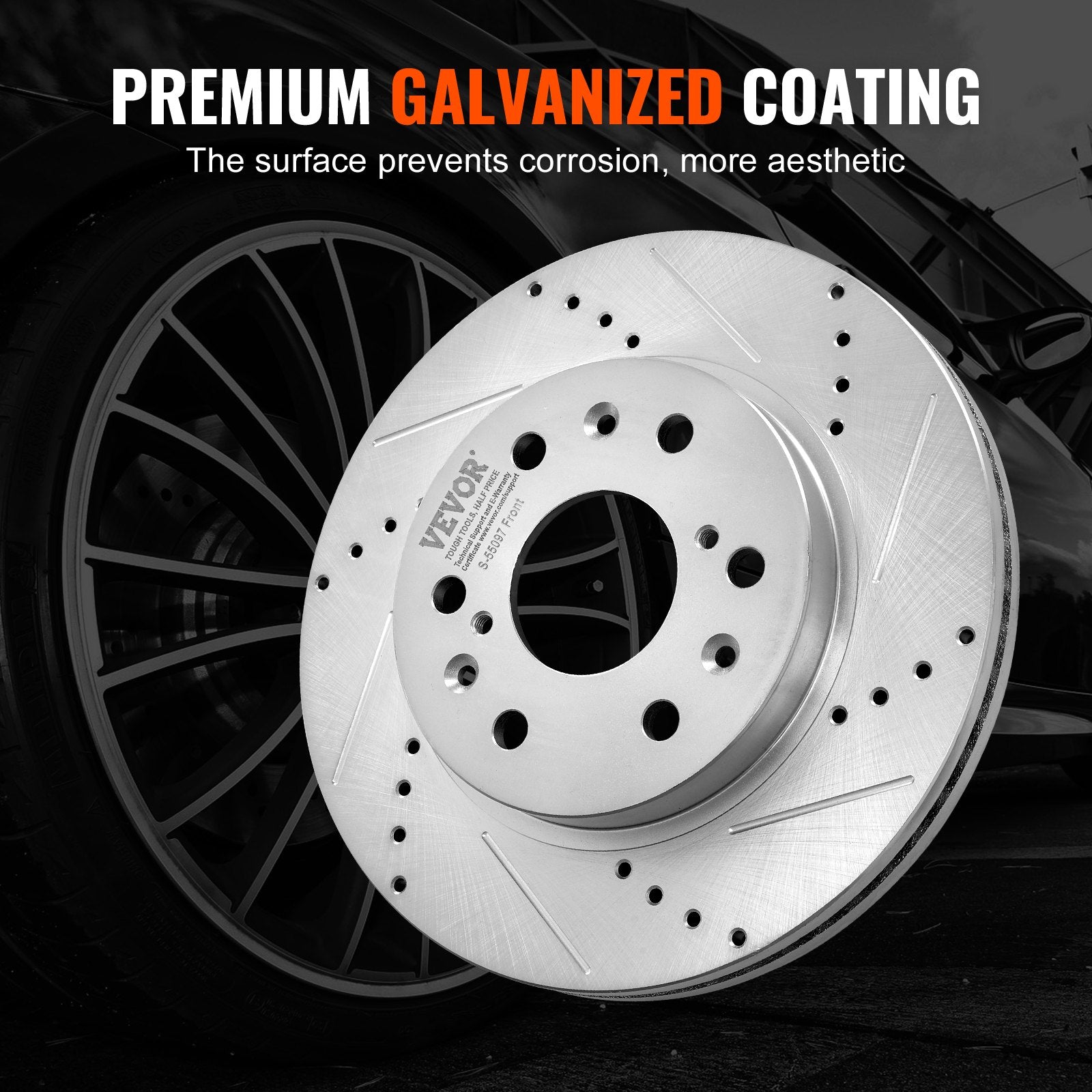 Front&Rear Rotors Disc Brake Pads — view 6