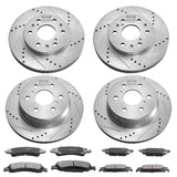 Front&Rear Rotors Disc Brake Pads — view 10