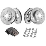 Front&Rear Rotors Disc Brake Pads — view 11