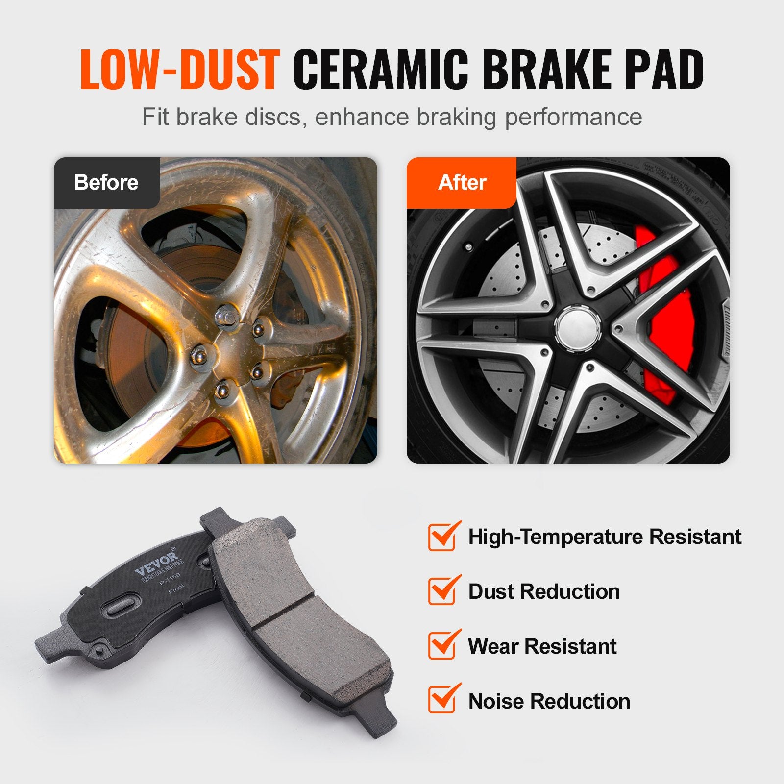 Drilled Slotted Front Brake Rotors — view 4