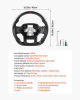 Carbon fibre steering wheel for Ford F150 — view 8