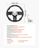 Carbon fibre steering wheel for Ford Mustang — view 8