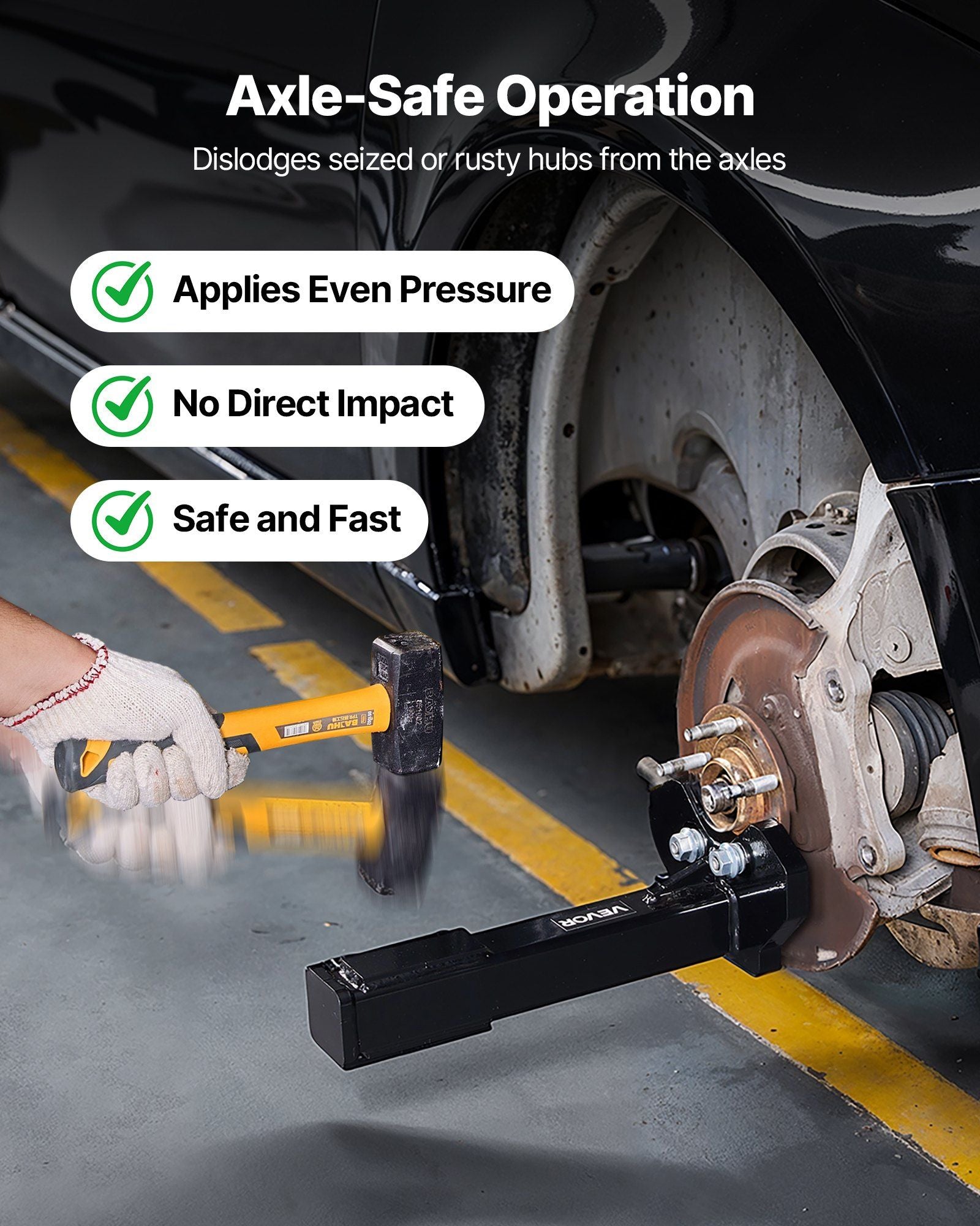 Wheel Bearing Hub Removal Tool Kit — view 5