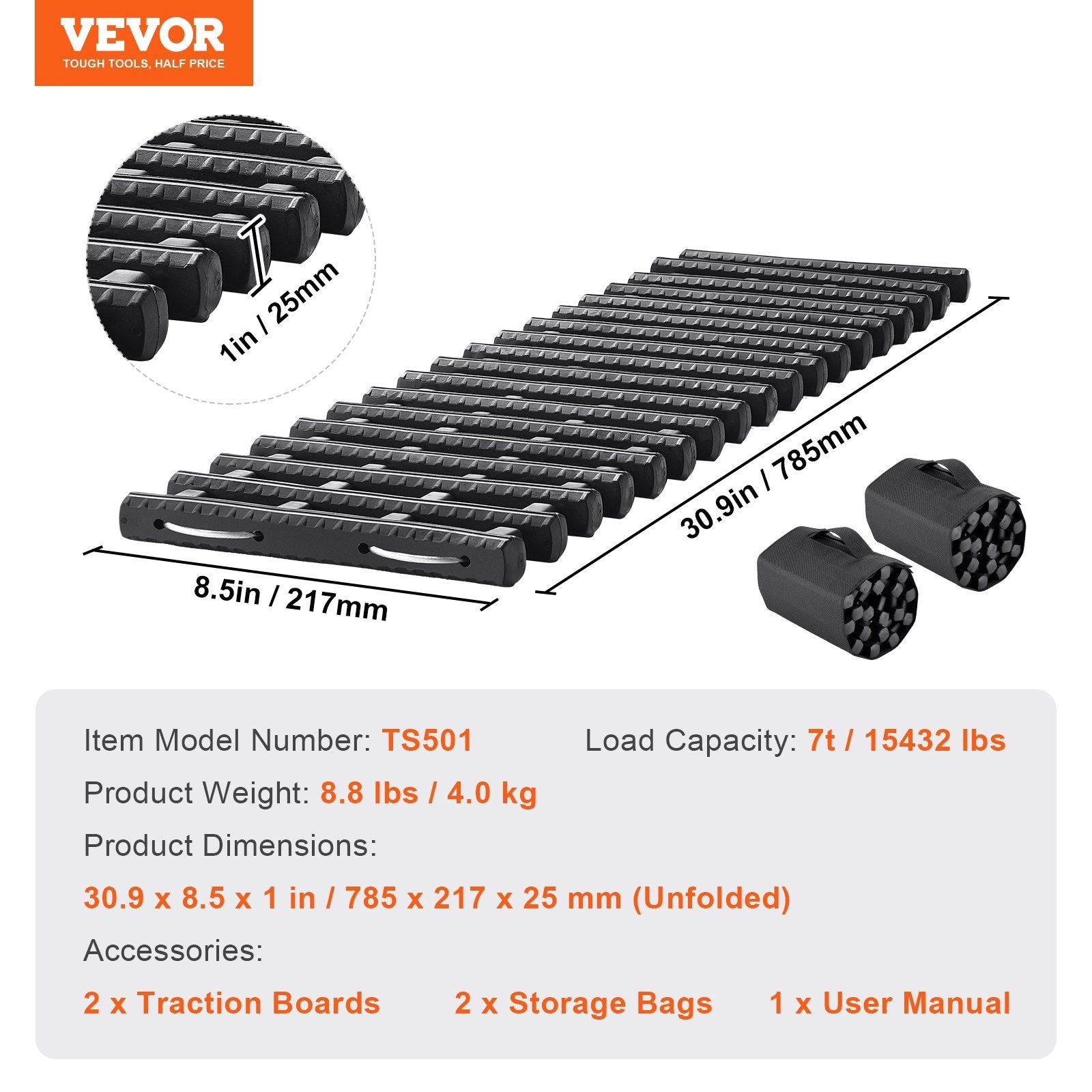 7 ton TPR recovery traction boards — view 8
