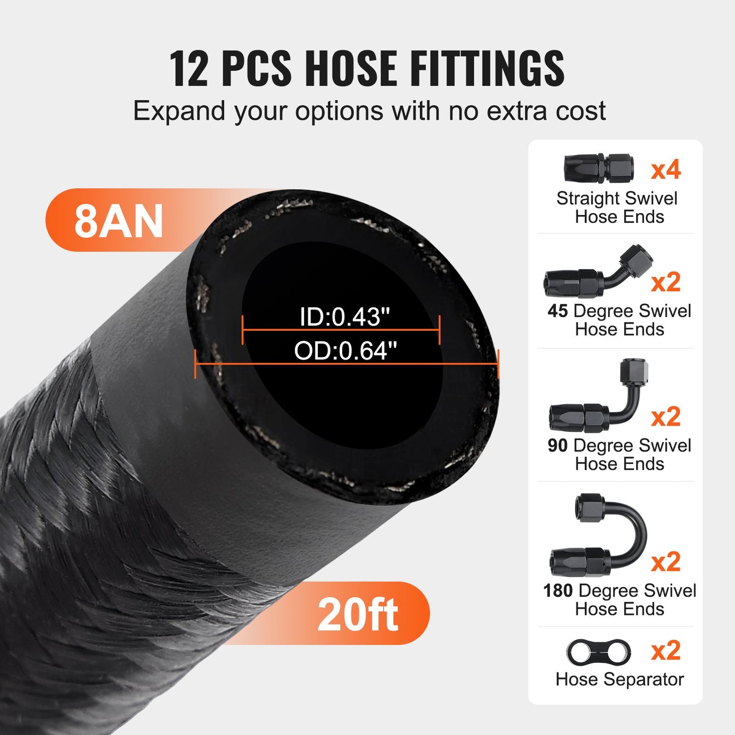 8AN Fuel Line Kit, 6.1 — view 6