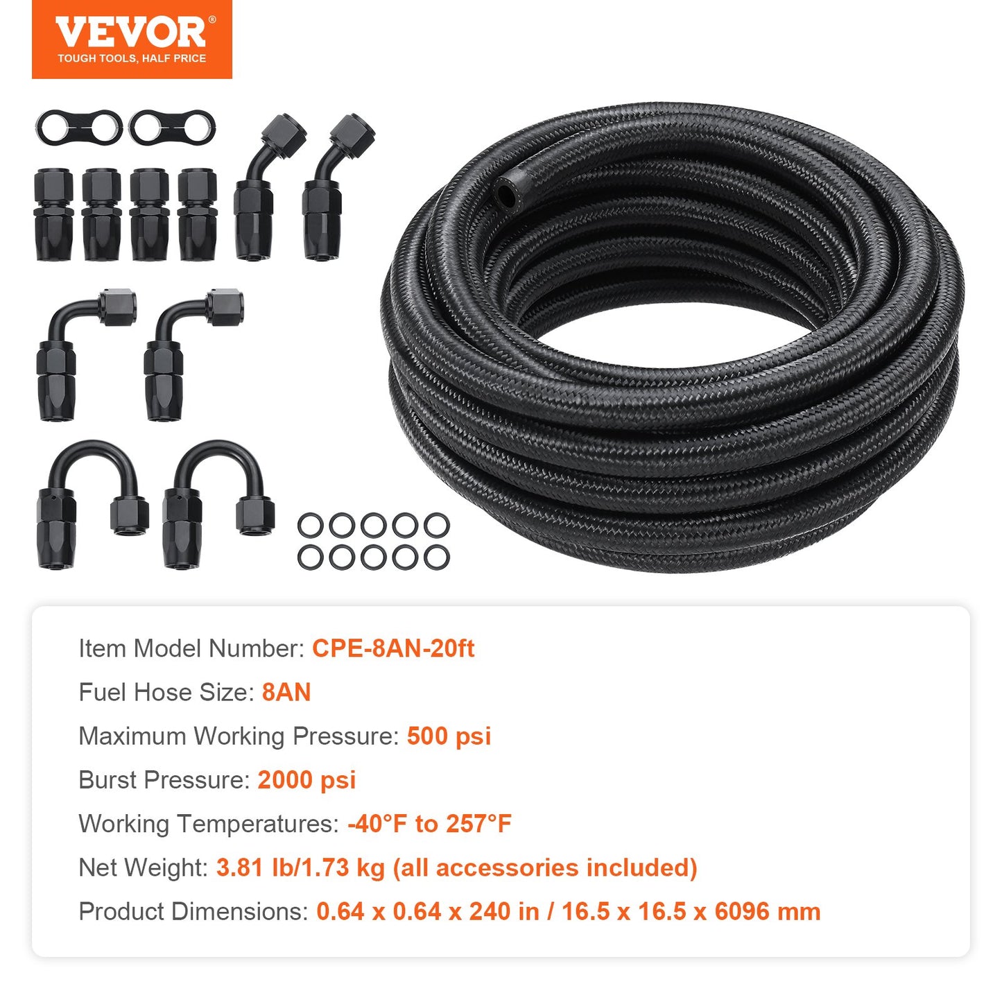 8AN Fuel Line Kit, 6.1 — view 8