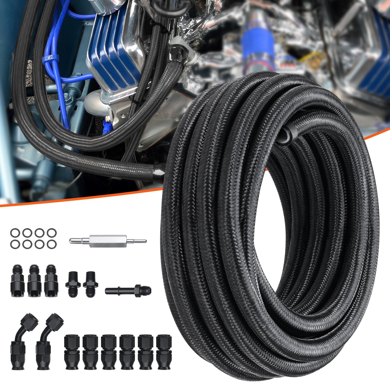 6AN Fuel Line Kit, 7.62 — view 9
