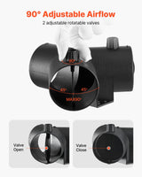 Diesel heater 75 mm 3-way Y duct connector — view 6