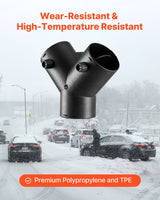 Diesel heater 75 mm 3-way Y duct connector — view 7