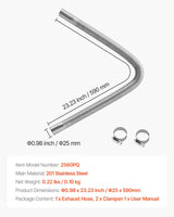 Diesel heater exhaust hose 600 mm — view 8