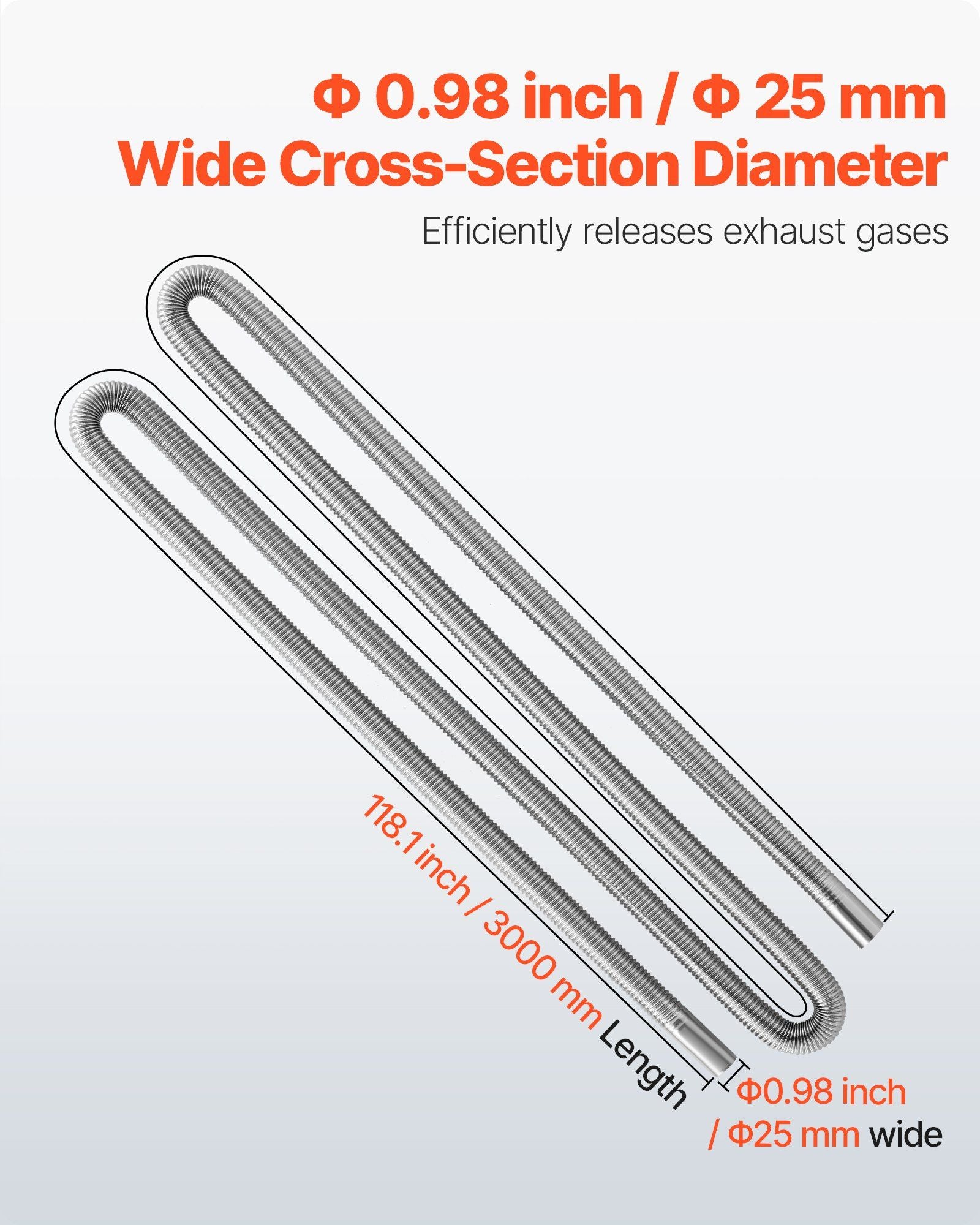 Diesel heater exhaust hose 3000 mm — view 5