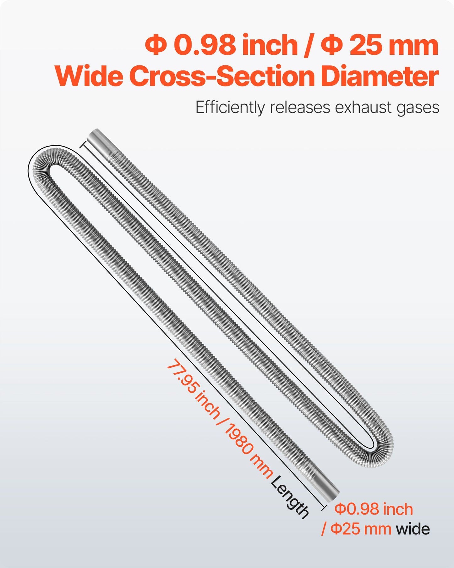 Diesel heater exhaust hose 1980 mm — view 5