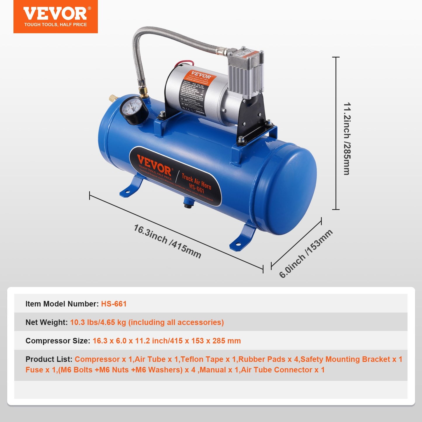 12V Air Compressor with Tank — view 8