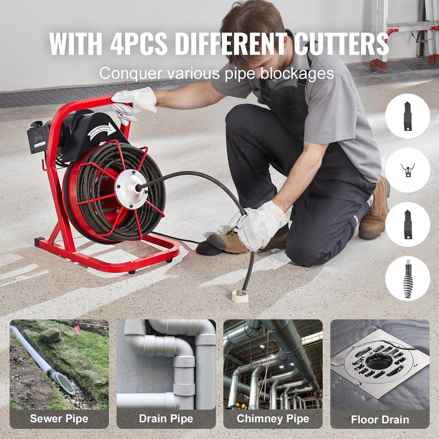 Drain Cleaner Machine Drain Auger — view 6
